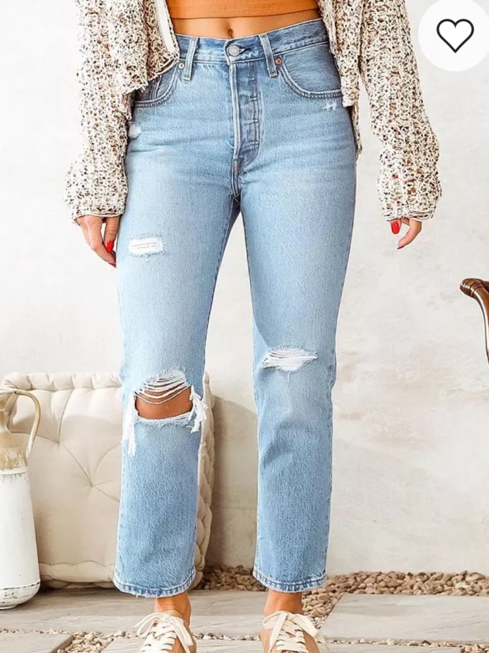 Women’s Levi’s 501 Cropped Jeans W29xL26